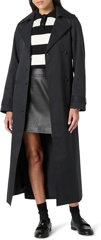 Amazon.com: The Drop Women's Emilia Elongated Trench, Black, XS